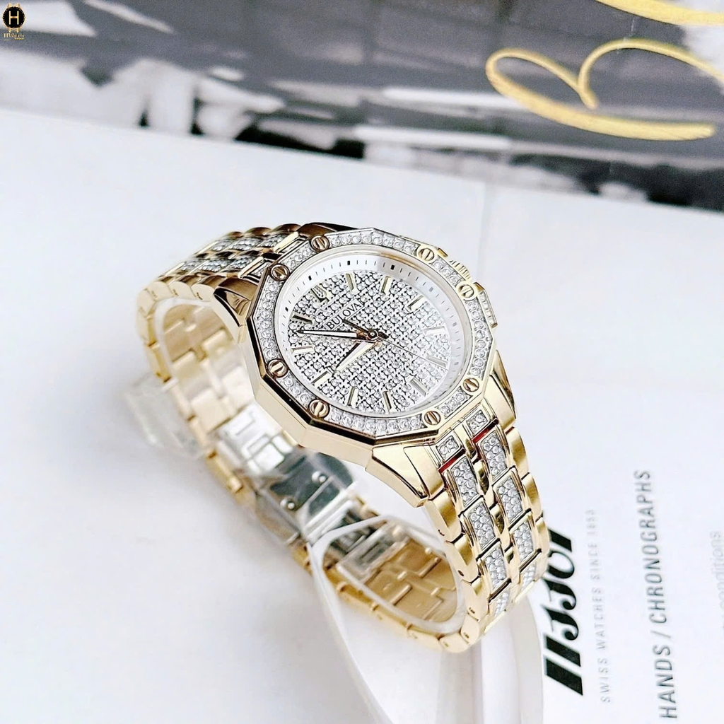Đồng Hồ Nữ Bulova Quartz Octava Crystal 98L302