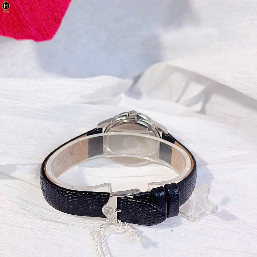 Đồng Hồ Nữ Bulova Quartz Lizard Black Enamel Inlayed 98P118