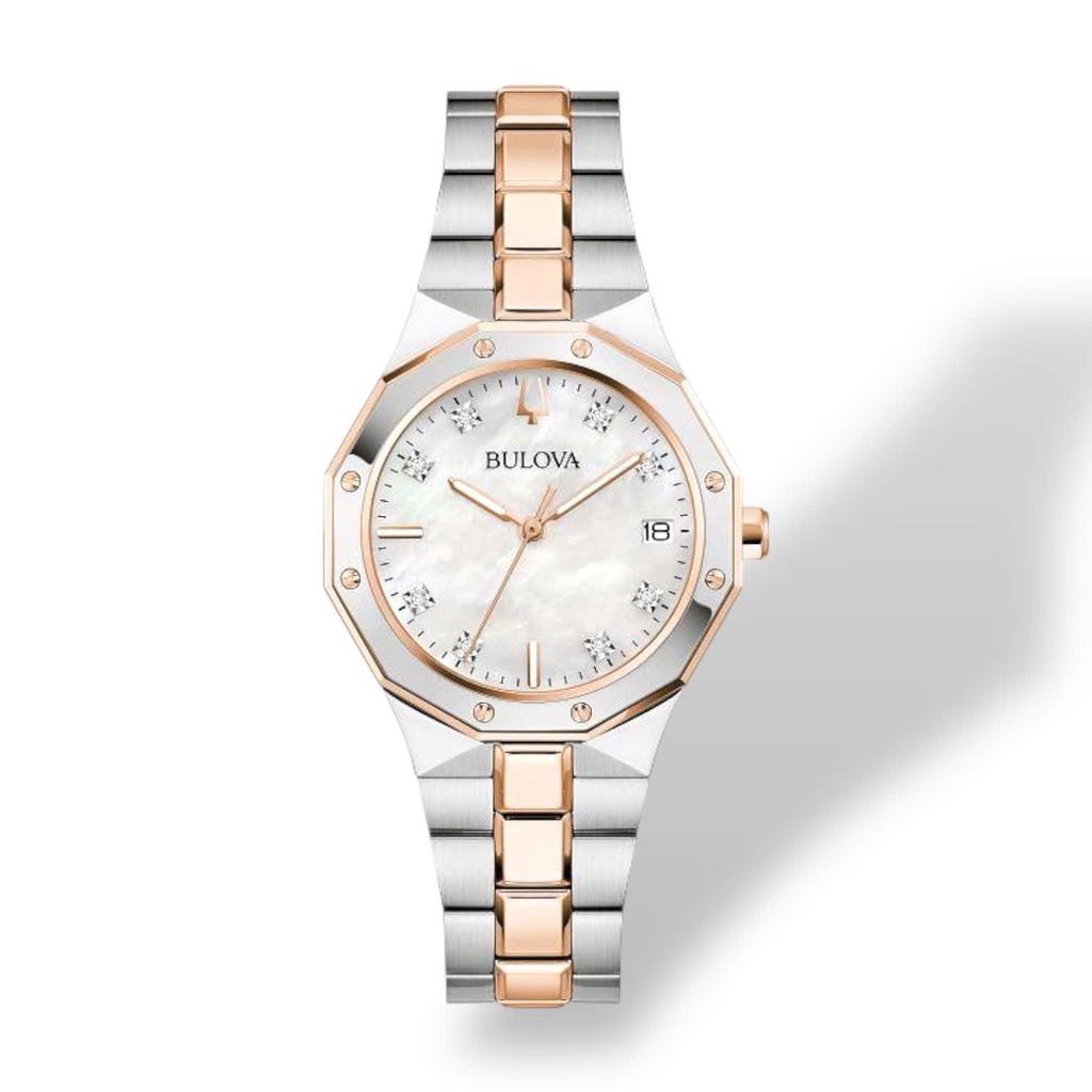 Đồng Hồ Nữ Bulova Quartz Diamond 98P235