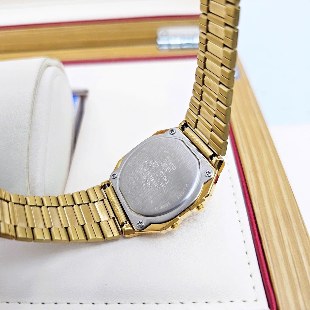 Đồng Hồ Nữ Casio Quartz A700WEVG-9A