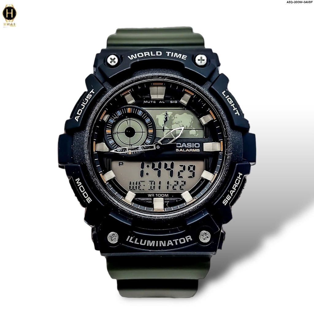 Đồng Hồ Nam Casio Quartz AEQ-200W-3AVDF