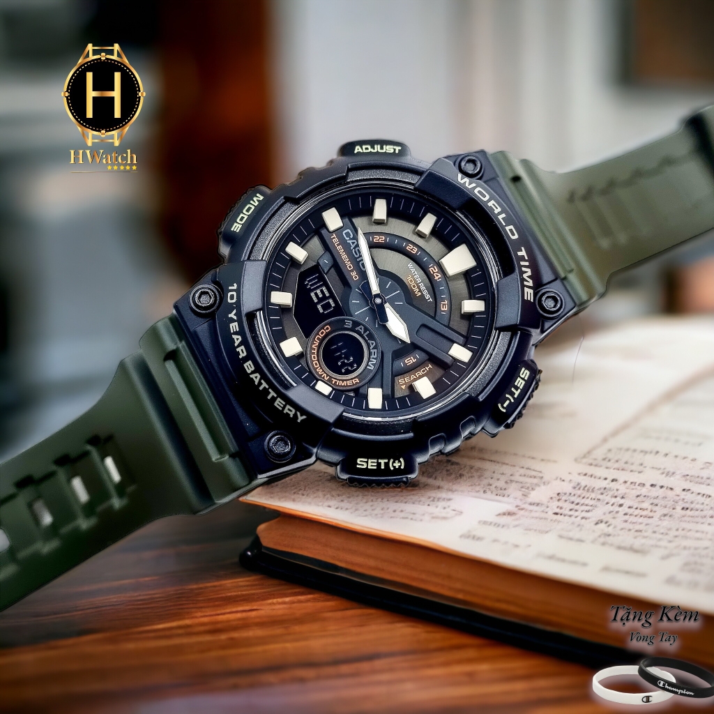 Đồng Hồ Nam Casio Quartz AEQ-110W-3AVDF