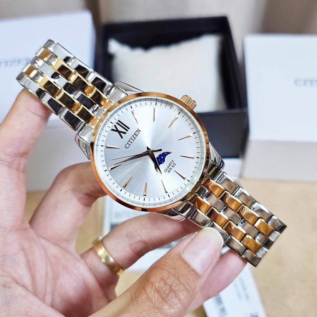 Đồng Hồ Nam Citizen Quartz MoonPhase AK5006-58A