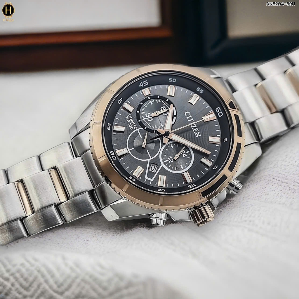 Đồng Hồ Nam Citizen Quartz Chronograp AN8204-59H