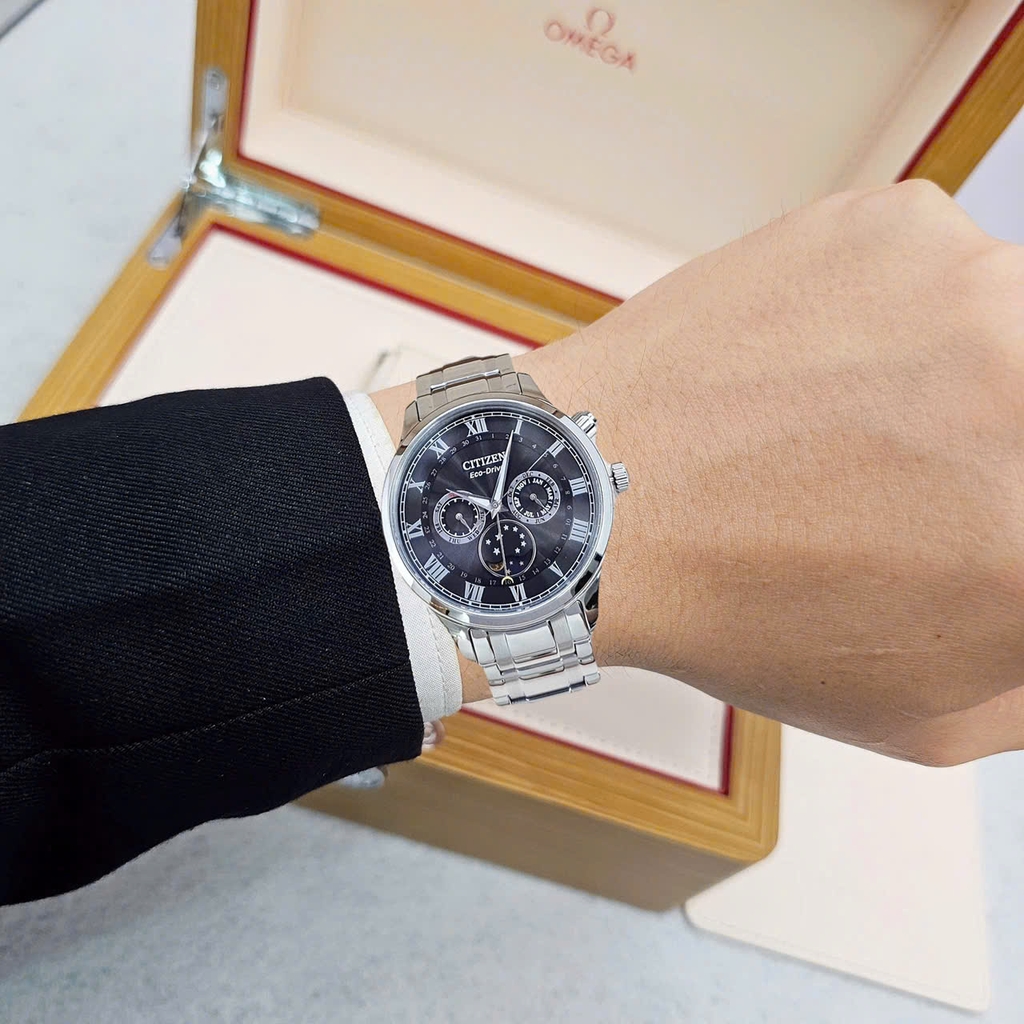 Đồng Hồ Nam Citizen Quartz Eco-Drive MoonPhase AP1050-81E