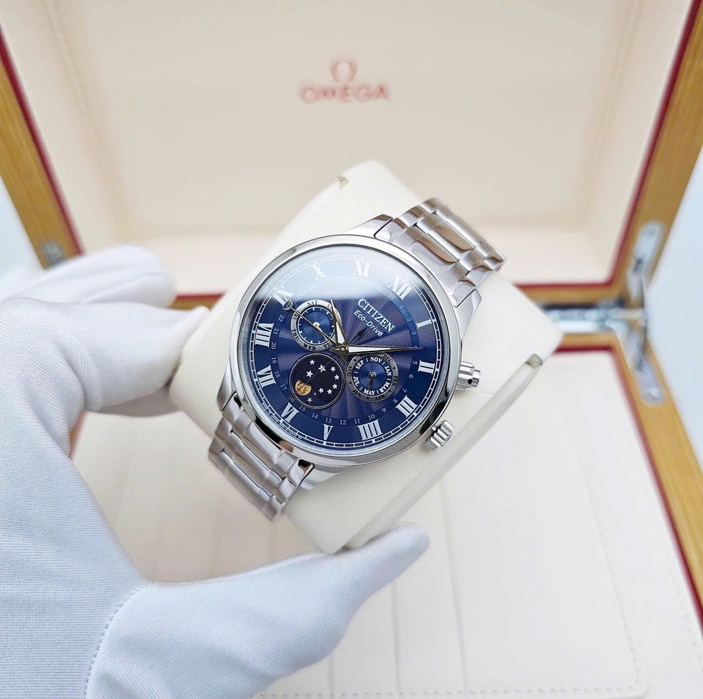 Đồng Hồ Nam Citizen Quartz Eco-Drive Moonphase AP1050-81L