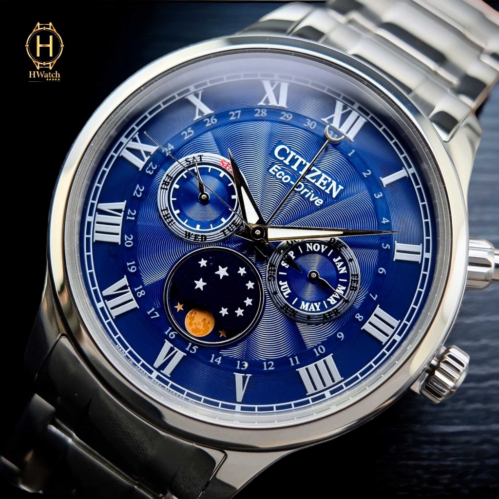 Đồng Hồ Nam Citizen Quartz Eco-Drive Moonphase AP1050-81L