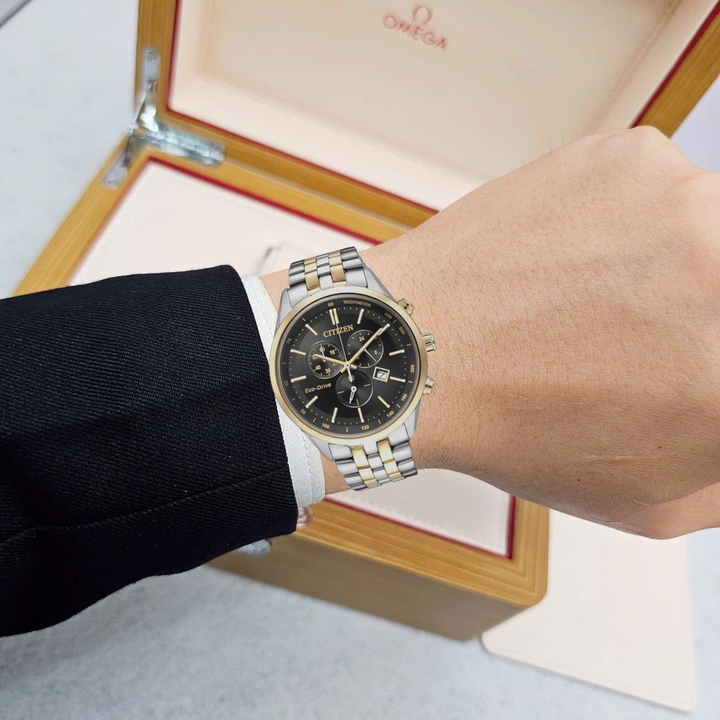 Đồng Hồ Nam Citizen Quartz Eco-Drive Chronograph AT2144-54E