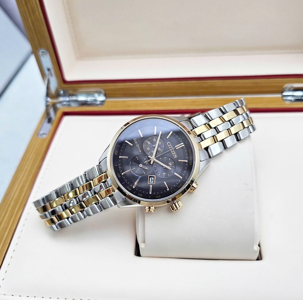 Đồng Hồ Nam Citizen Quartz Eco-Drive Chronograph AT2144-54E