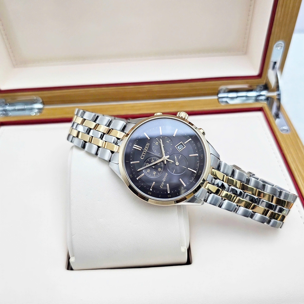 Đồng Hồ Nam Citizen Quartz Eco-Drive Chronograph AT2144-54E