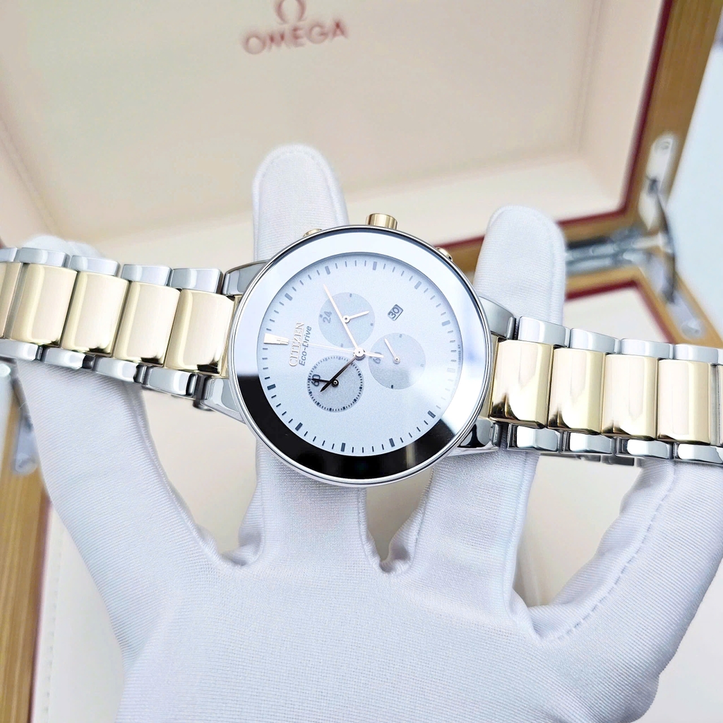 Đồng Hồ Nam Citizen Quartz Eco-drive Analog Chronograph AT2244-84A