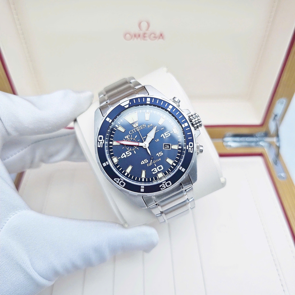 Đồng Hồ Nam Citizen Quartz Eco-drive Chronograph AT2431-87L