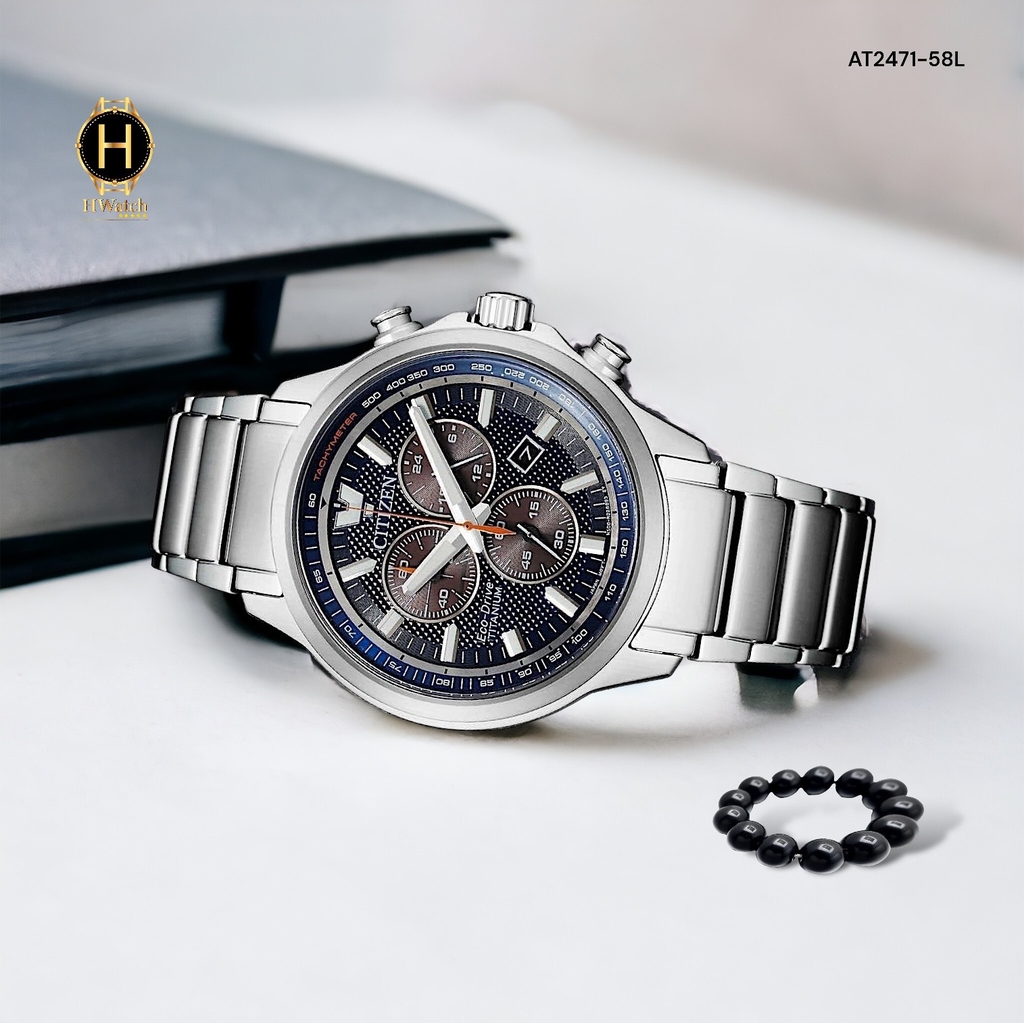 Đồng Hồ Nam Citizen Pin Chronograph AT2471-58L  Super Titanium  Sapphire