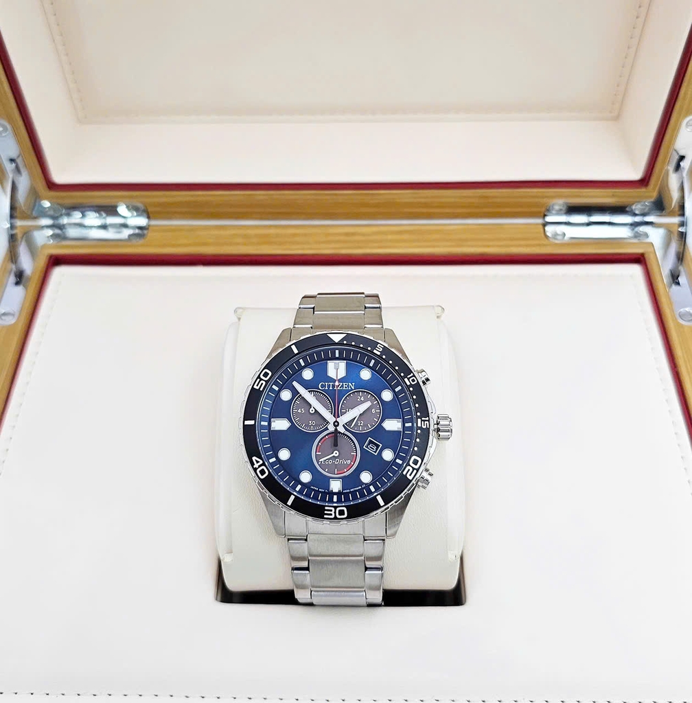 Đồng Hồ Nam Citizen Quartz Eco-Drive Chronograph AT2560-84L