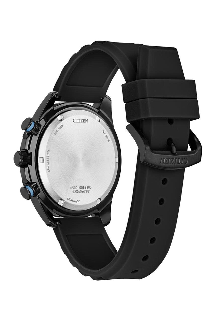 Đồng Hồ Nam Citizen Quartz Eco-Drive Chronograph Brycen Black AT2587-02E