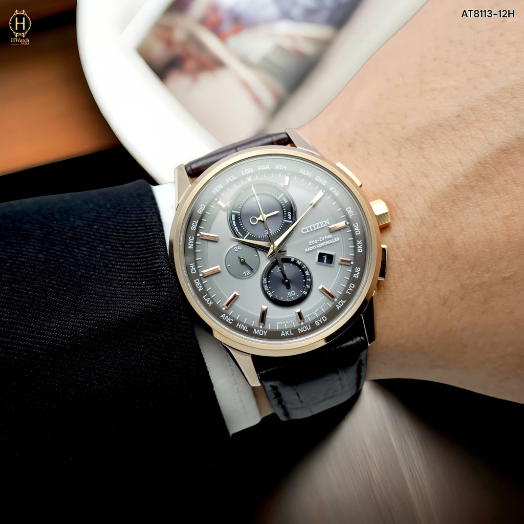 Đồng Hồ Nam Citizen Quartz Eco-Drive Radio Controlled AT8113-12H