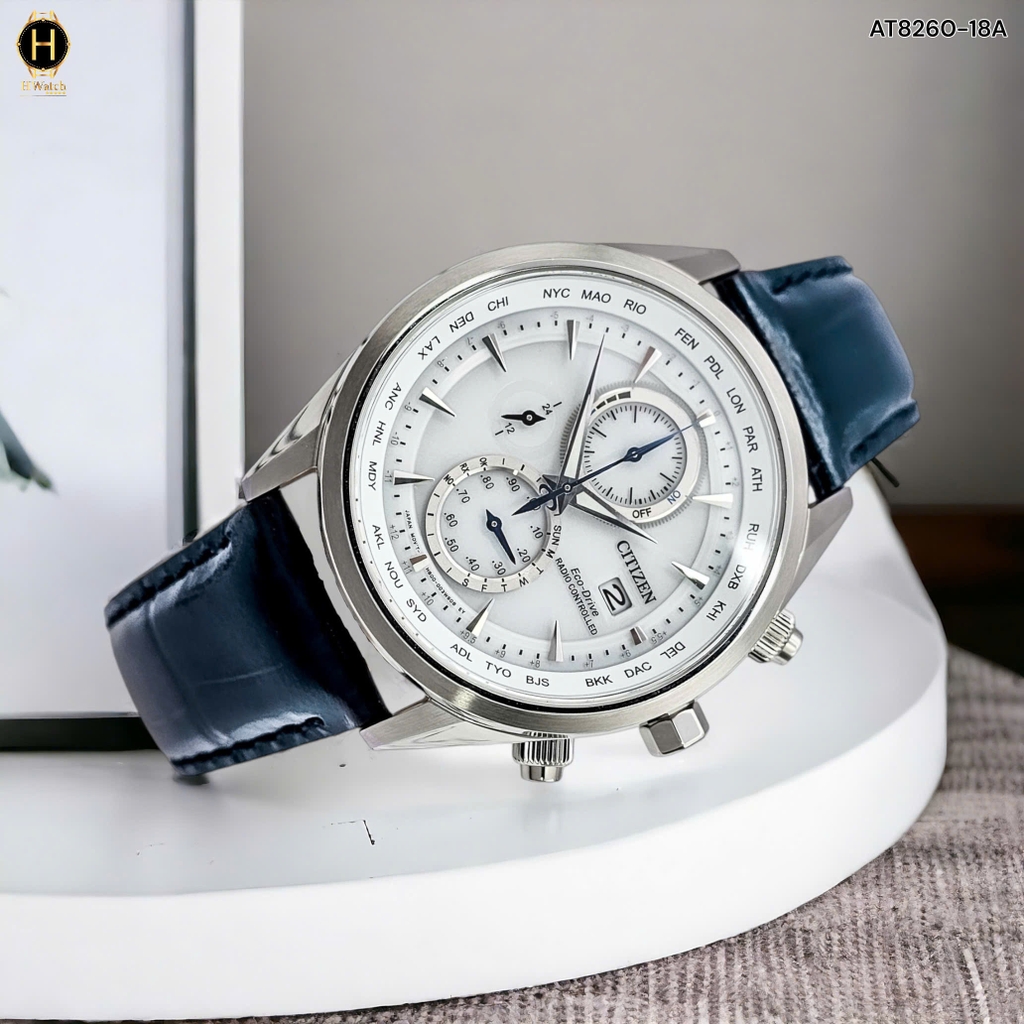 Đồng Hồ Nam Citizen Quartz Eco-Drive Radio Controlled AT8260-18A