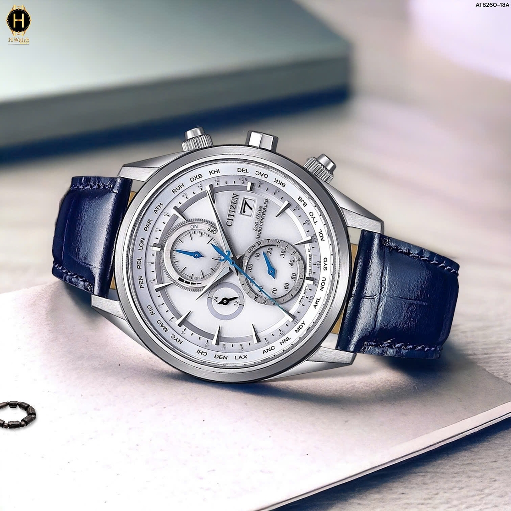 Đồng Hồ Nam Citizen Quartz Eco-Drive Radio Controlled AT8260-18A