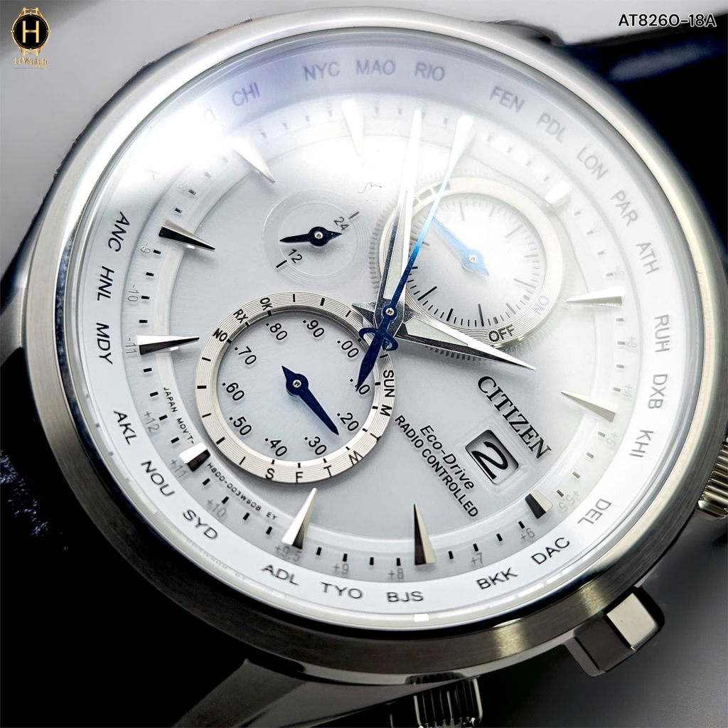 Đồng Hồ Nam Citizen Quartz Eco-Drive Radio Controlled AT8260-18A