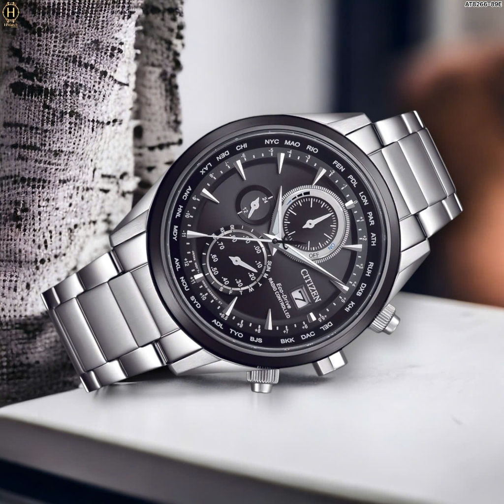 Đồng Hồ Nam Citizen Quartz Eco-drive Radio Controlled AT8266-89E