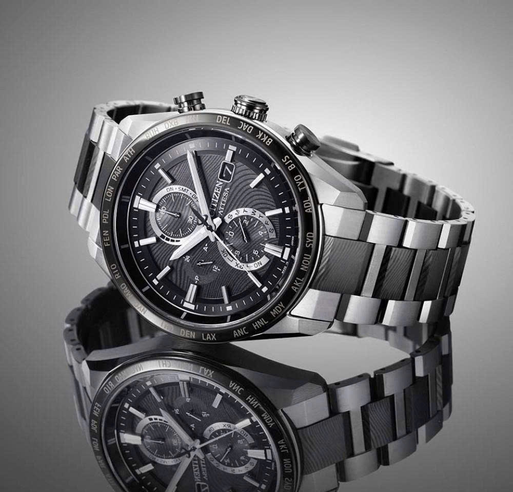 Đồng Hồ Nam Citizen Quartz Eco-Drive Attesa AT8385-55E