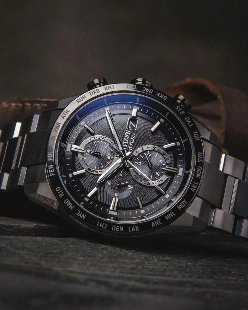 Đồng Hồ Nam Citizen Quartz Eco-Drive Attesa AT8385-55E