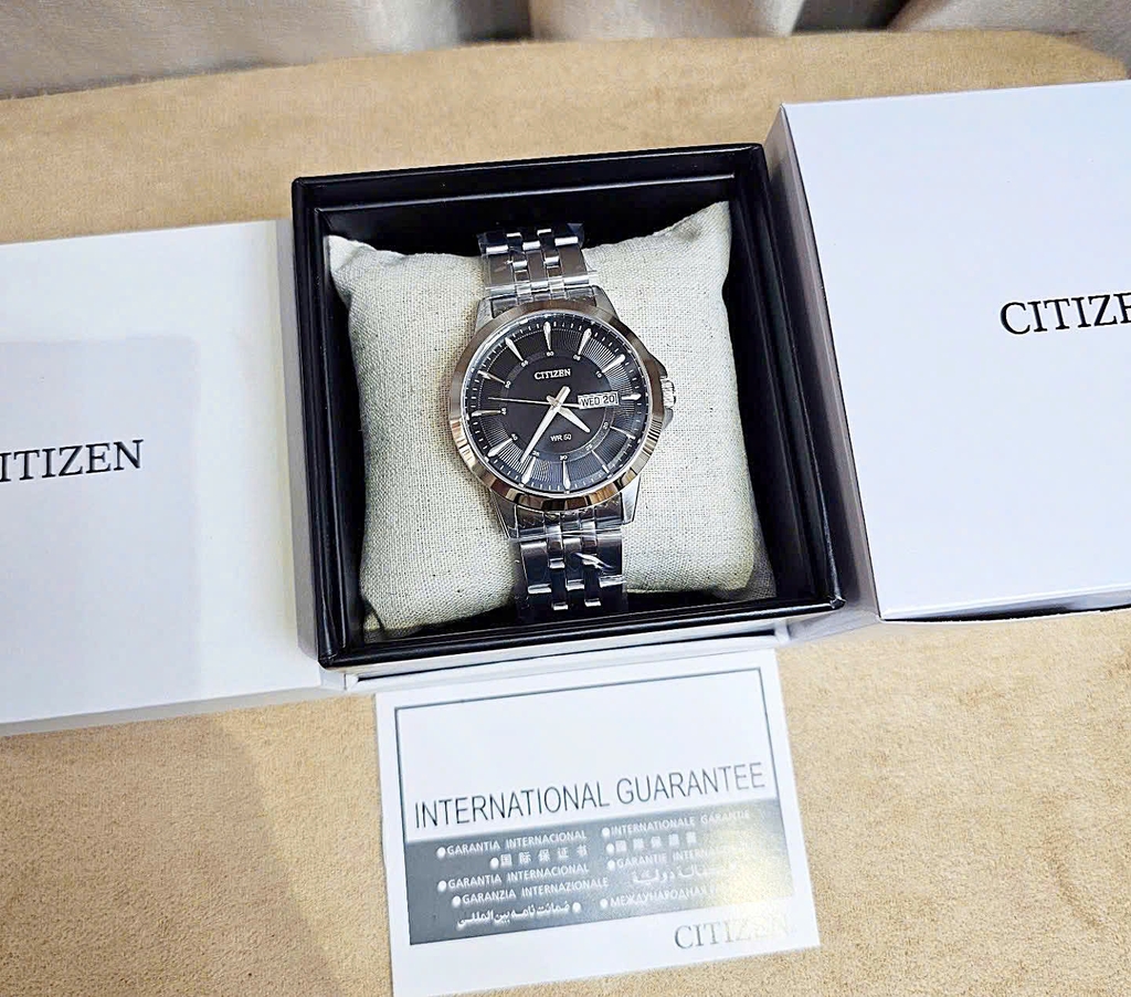 Đồng Hồ Nam Citizen Quartz Black BF2011-51E