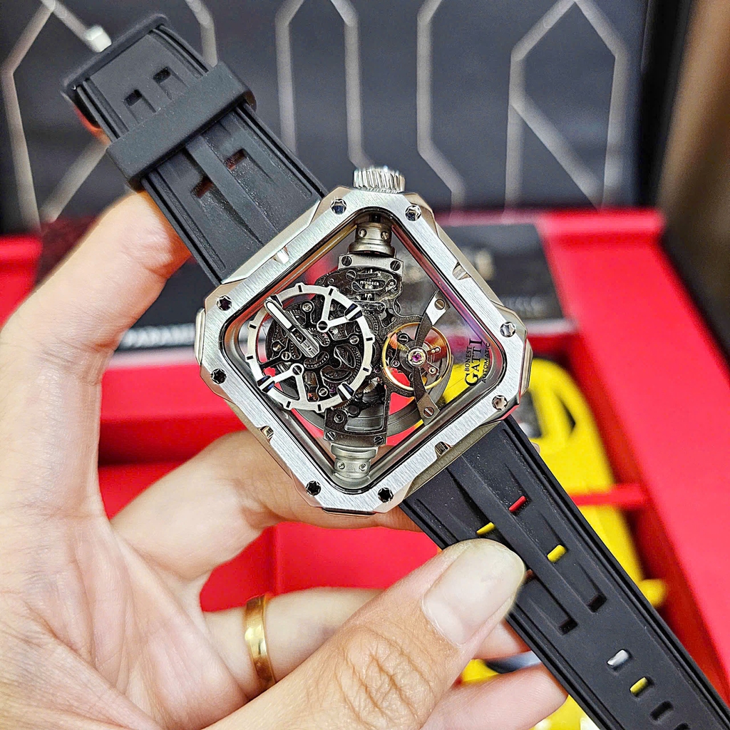 Đồng Hồ Nam Bonest Gatti Automatic Mechanical Movement BG5804-A1 ( BG5804 ) Mặt Vuông White