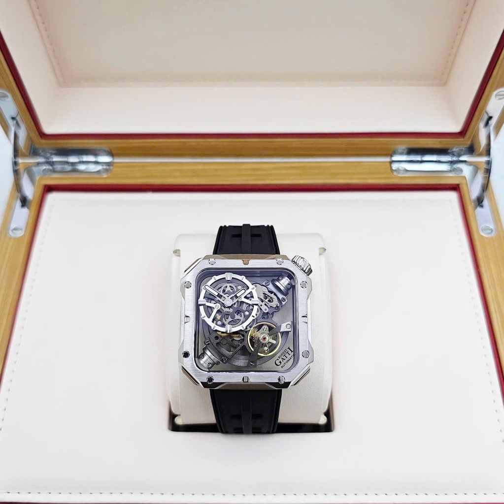 Đồng Hồ Nam Bonest Gatti Automatic Mechanical Movement BG5804-A1 ( BG5804 ) Mặt Vuông White