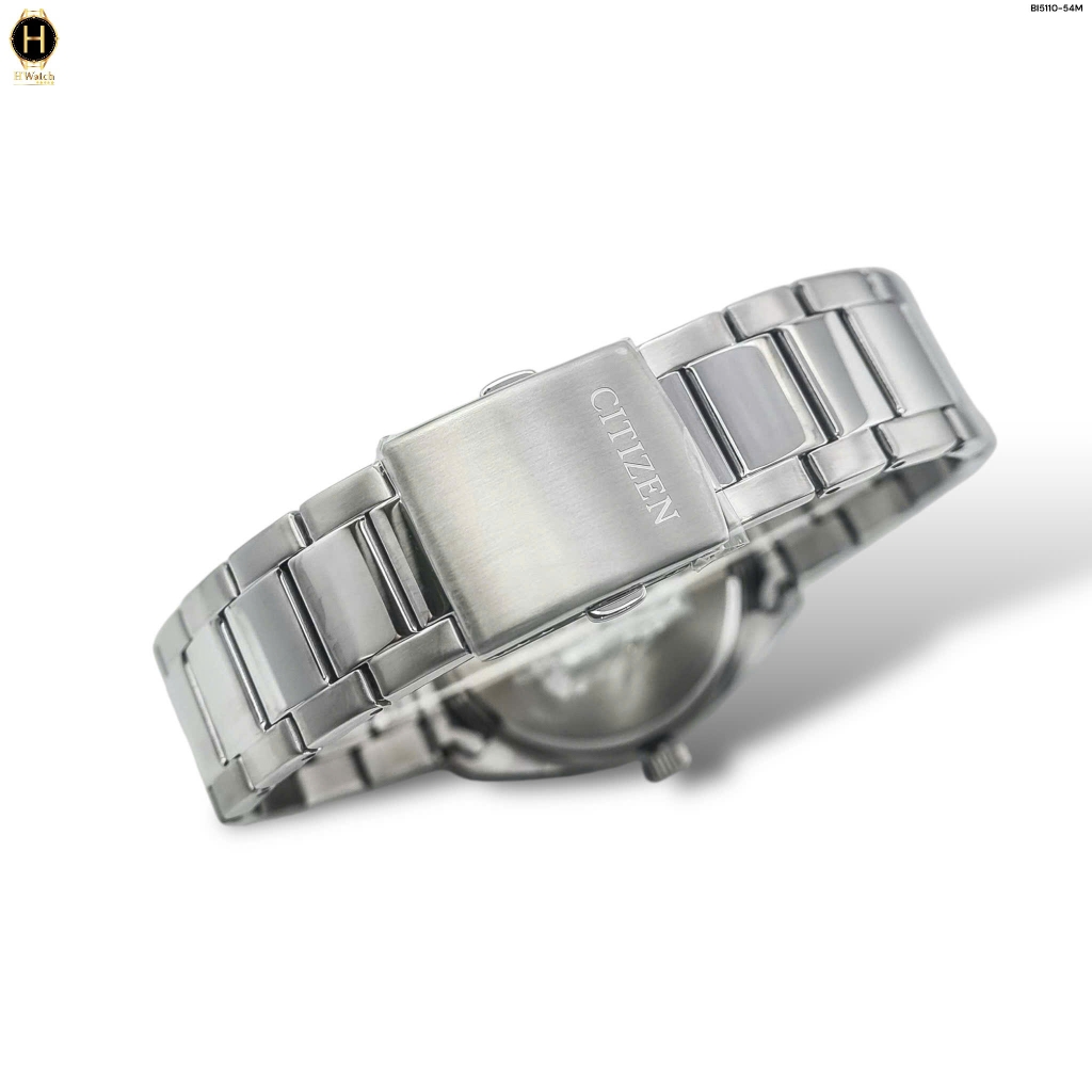 Đồng Hồ Nam Citizen Quartz BI5110-54A Dây Thép Mặt Trắng