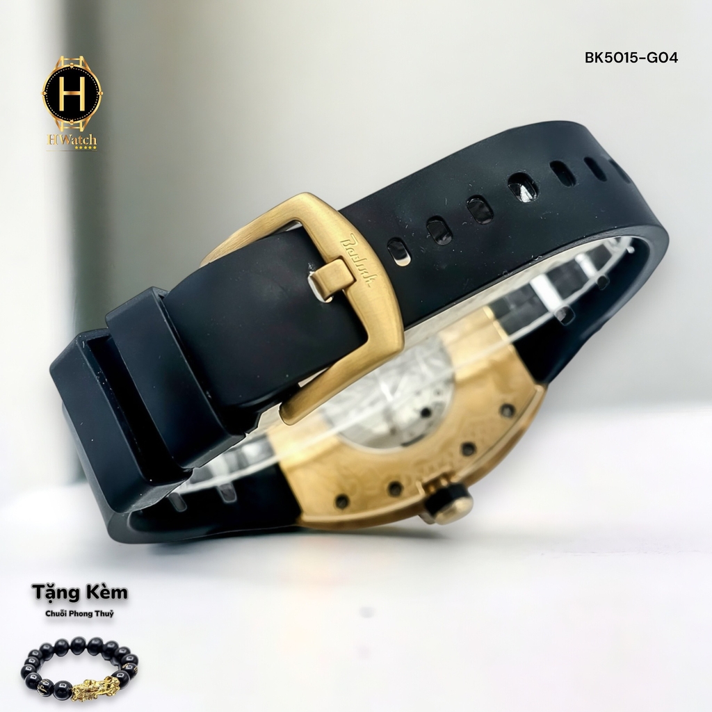Đồng Hồ Nam Berlink Automatic BK5015-G04 Dây Casu Vỏ Vàng