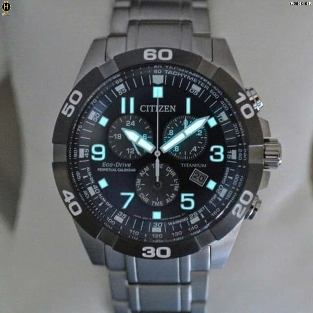 Đồng Hồ Nam Citizen Quartz Eco-Drive Super Titanium Perpetual Calendar BL5558-58L