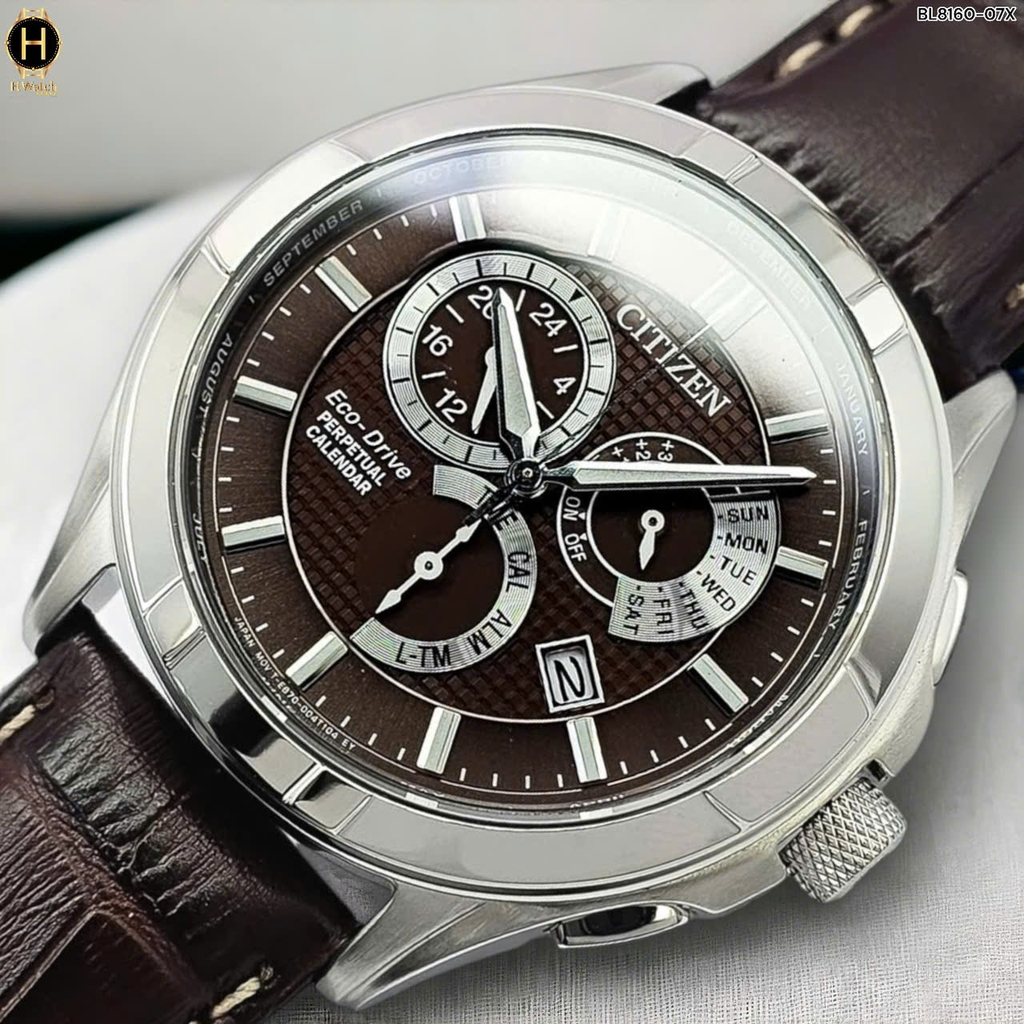 Đồng Hồ Nam Citizen Quartz Eco-Drive Perpetual Calendar BL8160-07X