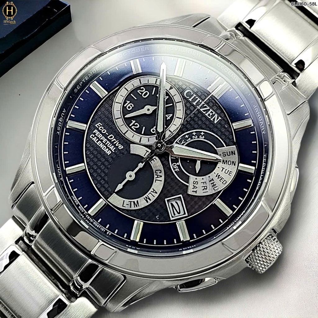 Đồng Hồ Nam Citizen Quartz Eco-Drive Perpetual Calendar BL8160-58L