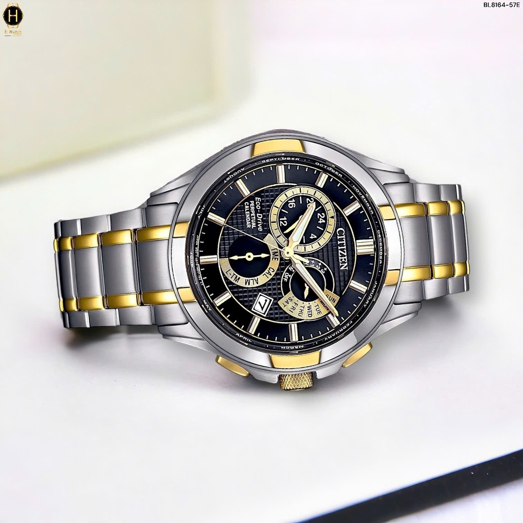 Đồng Hồ Nam Citizen Quartz Eco-Drive Perpetual Calendar BL8164-57E