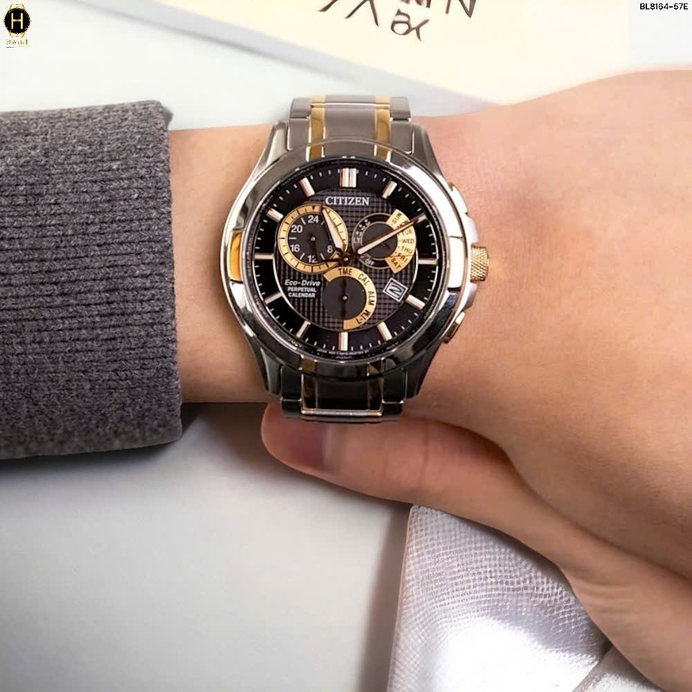 Đồng Hồ Nam Citizen Quartz Eco-Drive Perpetual Calendar BL8164-57E