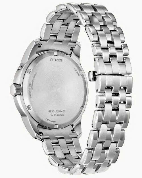 Đồng Hồ Nam Citizen Quartz Eco-Drive Calendrier Moon Phase Pink BU0080-52X