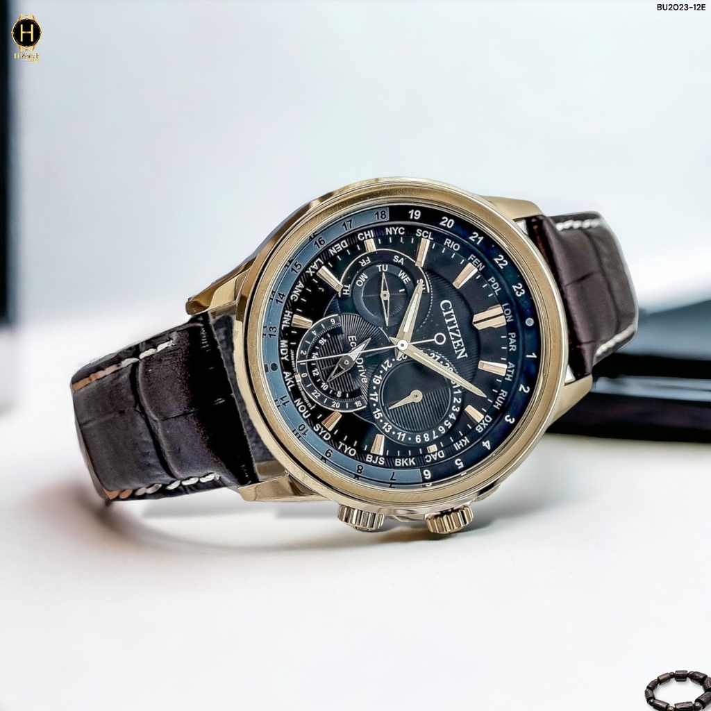 Đồng Hồ Nam Citizen Quartz Eco-Drive Multi Function World Time  BU2023-12E