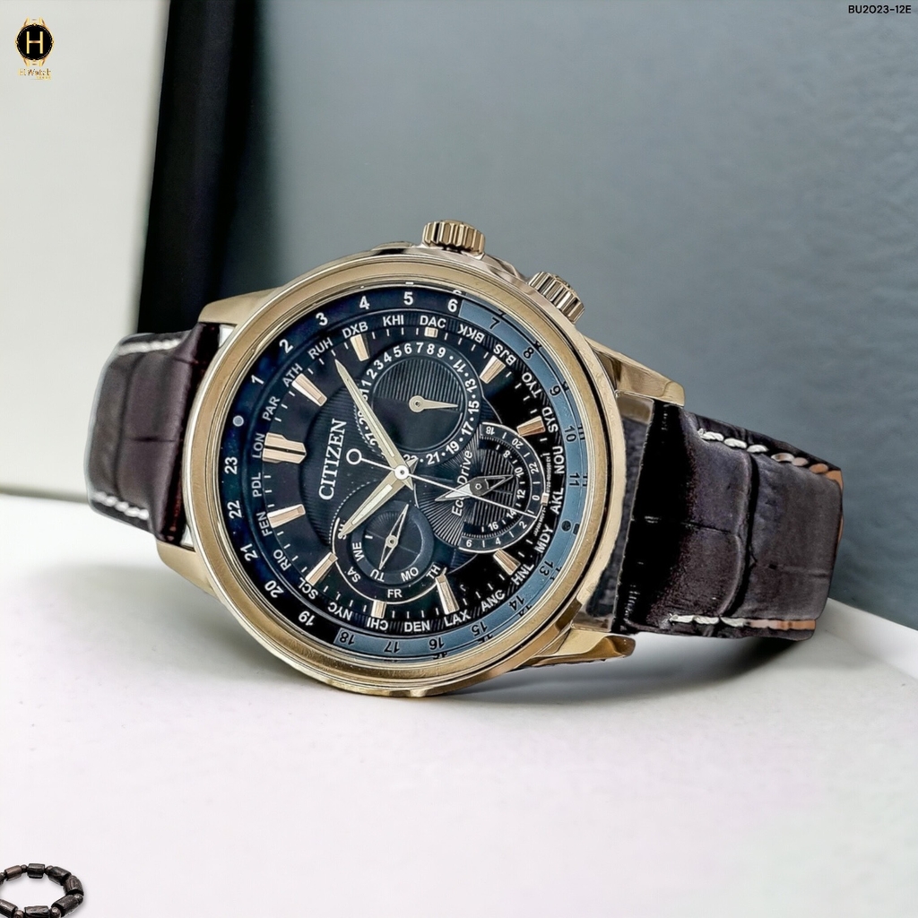 Đồng Hồ Nam Citizen Quartz Eco-Drive Multi Function World Time  BU2023-12E