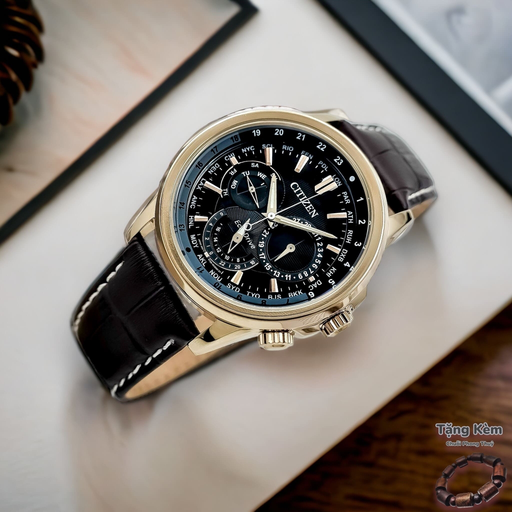 Đồng Hồ Nam Citizen Quartz Eco-Drive Multi Function World Time  BU2023-12E