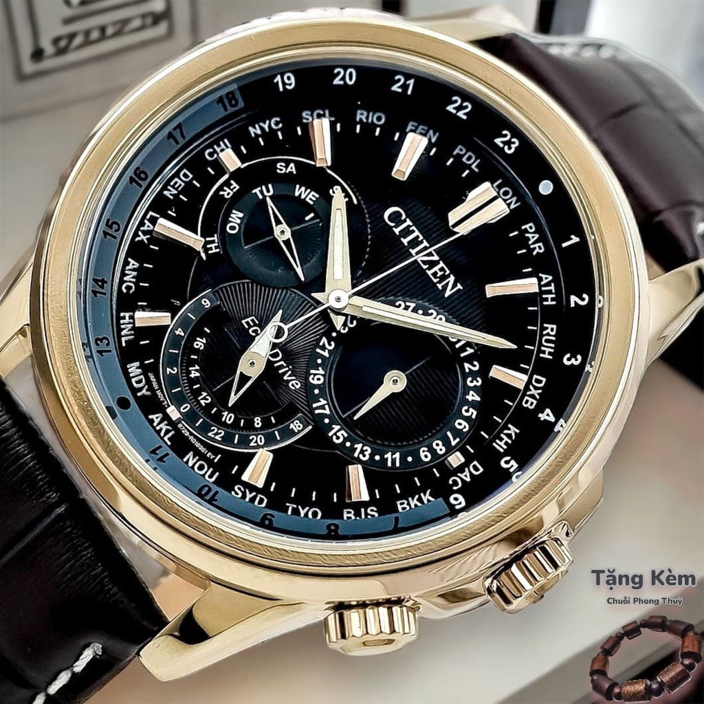Đồng Hồ Nam Citizen Quartz Eco-Drive Multi Function World Time  BU2023-12E