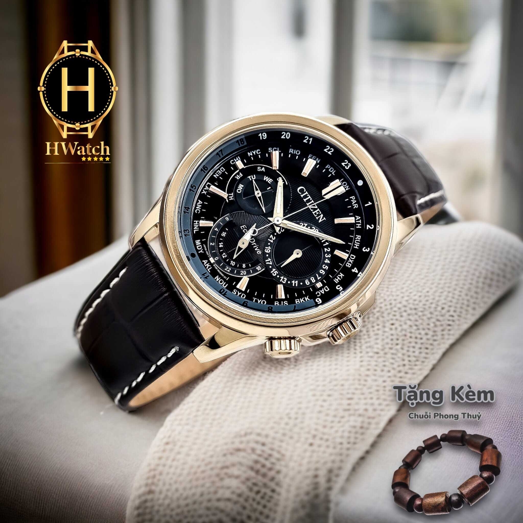 Đồng Hồ Nam Citizen Quartz Eco-Drive Multi Function World Time  BU2023-12E