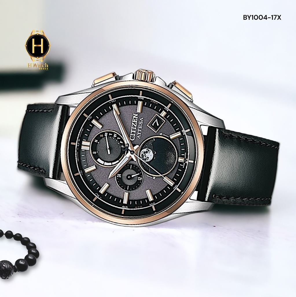 Đồng Hồ Nam Citizen Quartz Eco-Drive BY1004-17X Attesa Titanium Radio Controlled Perpetual CalendarMoon Phase