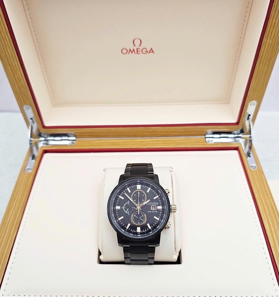 Đồng Hồ Nam Citizen Quartz Eco-drive Chronograph Tachymeter CA0846-81E