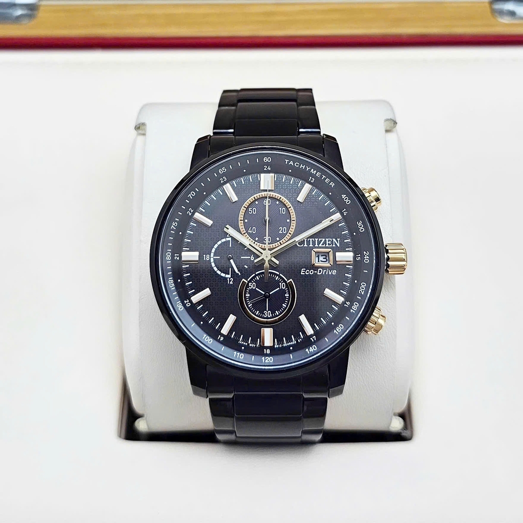 Đồng Hồ Nam Citizen Quartz Eco-drive Chronograph Tachymeter CA0846-81E