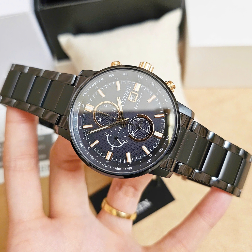 Đồng Hồ Nam Citizen Quartz Eco-drive Chronograph Tachymeter CA0846-81E
