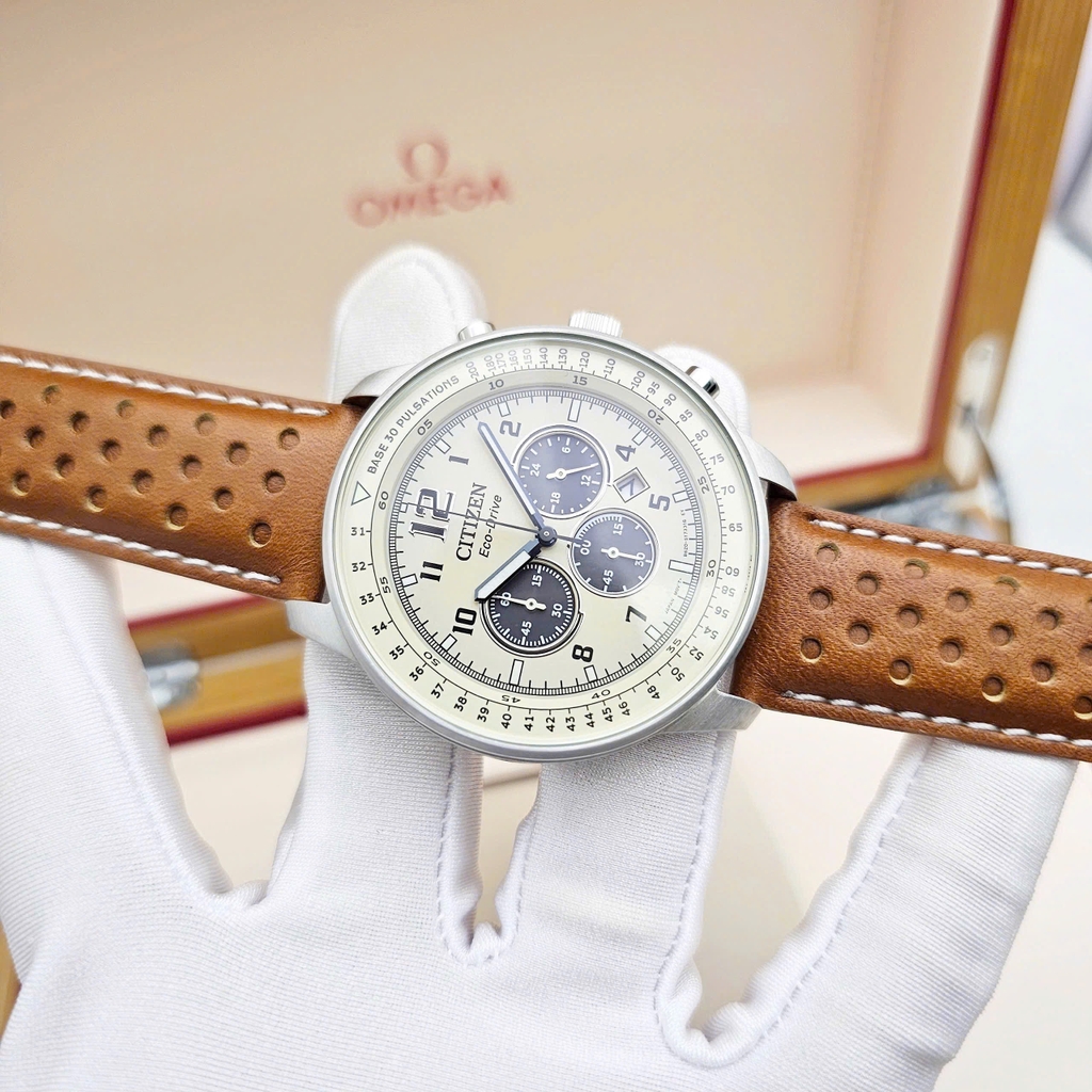 Đồng Hồ Nam Citizen Quartz Eco-Drive Choronograp Base 30 Pulsations CA4500-16X