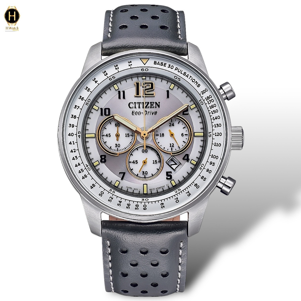 Đồng Hồ Nam Citizen Quartz Eco-Drive Choronograp Base 30 Pulsations CA4500-24H