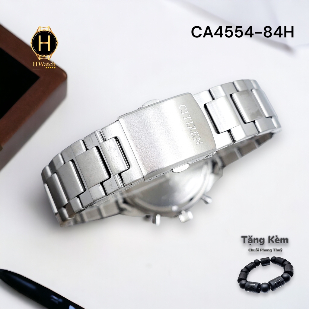 Đồng Hồ Nam Citizen Quartz Eco-Drive Tachymeter Blue CA4554-84L