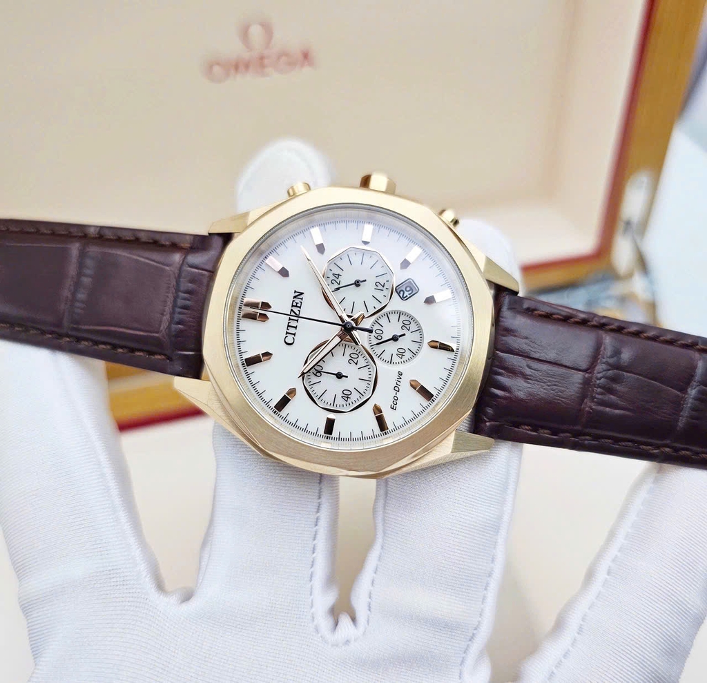 Đồng Hồ Nam Citizen Quartz Eco-Drive Chronograph CA4593-15A